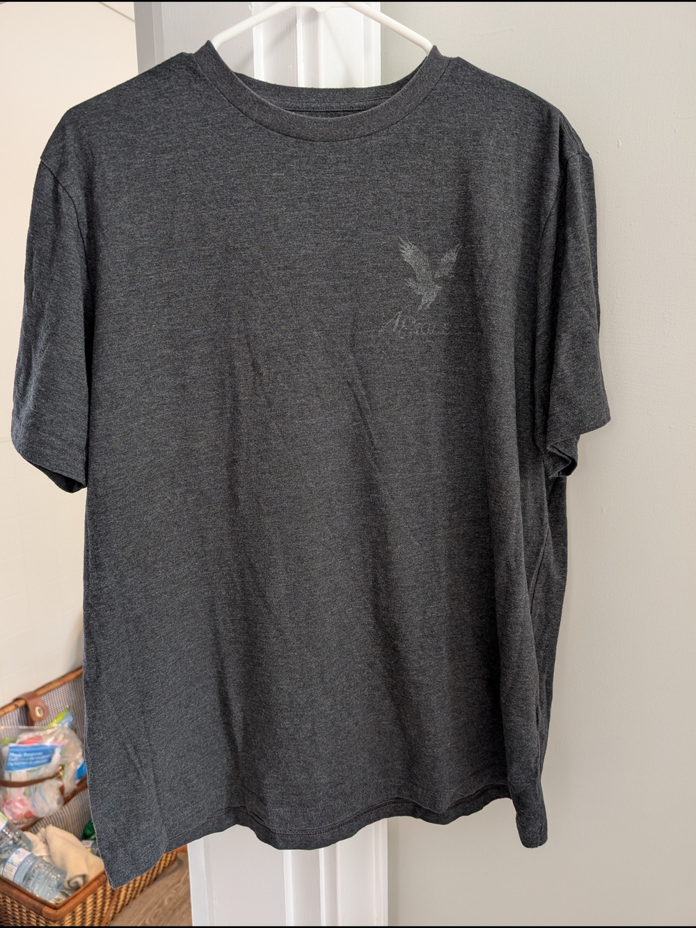 American Eagle Outfitters Heather Charcoal Short Sleeve Tee